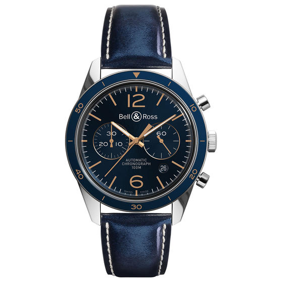 BELL & ROSS Watch replica BR 126 AÉRONAVALE BRV126-BLU-ST/SCA